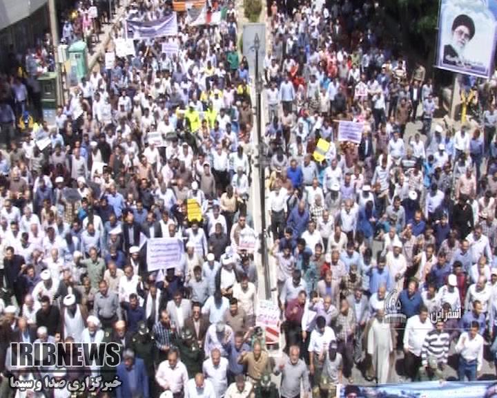 راهپیمایی روز جهانی قدس، در 32 نقطه خراسان شمالی