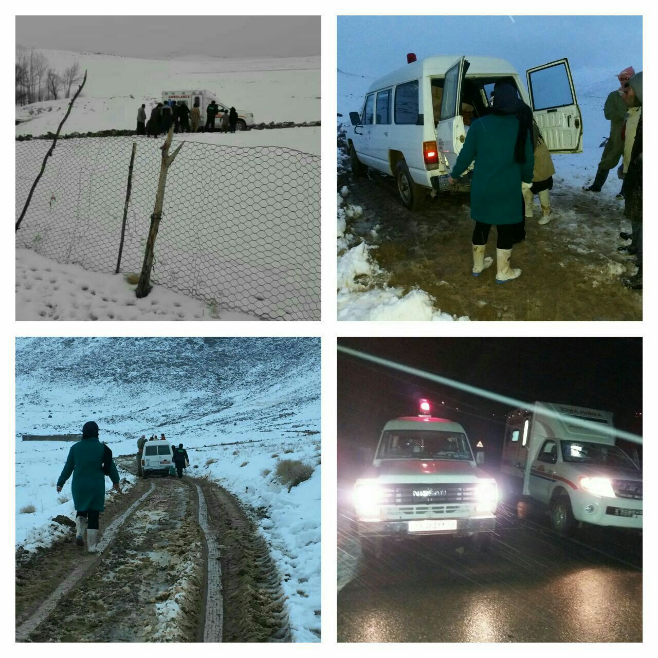 نجات جان مادر باردار گرفتار در روستای سخت گذر