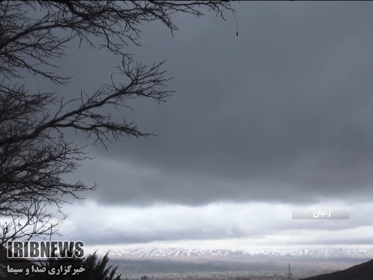 آسمان زنجان ، امشب برفی و بارانی آسمان زنجان ، امشب برفی و بارانی