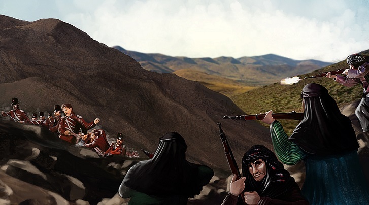 گزارش مکتوب ...... شکست ارتش انگلیس از 10 زن کوهی دشتستانی