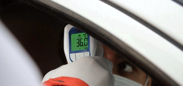 اجرای طرح تب‌سنجی در ورودی‌های باغشهر مهریز