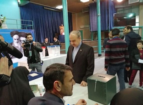 حضور وزیر ورزش و جوانان در انتخابات