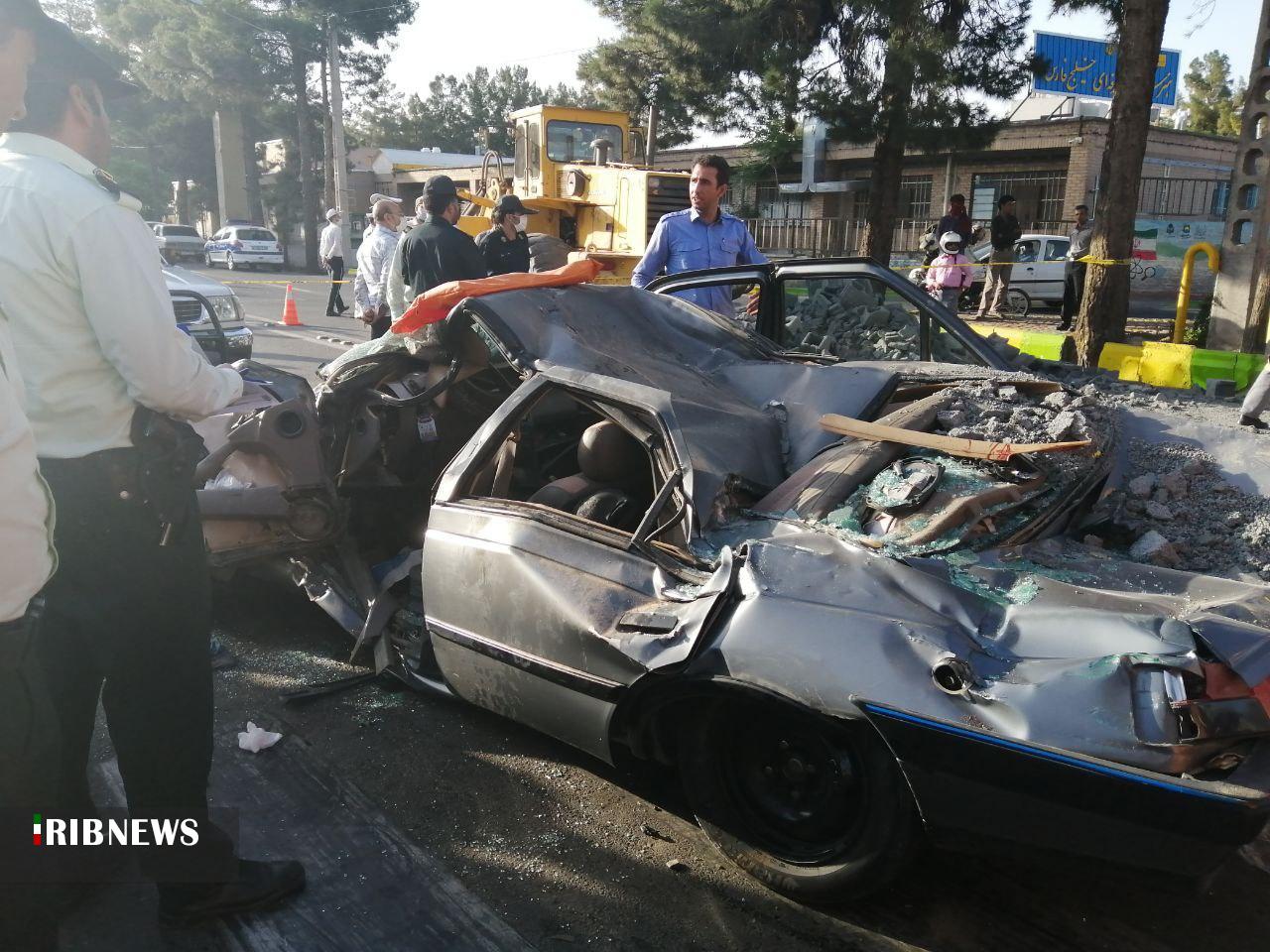 حادثه رانندگی در تقاطع پاسدارن - خیابان ارتش بیرجند