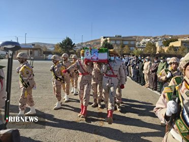 تشییع پیکر شهید سرباز مرزبانی در سردشت