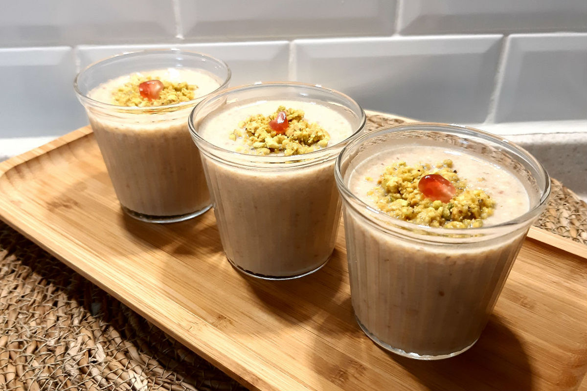 فرنی بدون شکر؛ غذای مقوی برای وعده افطار فرنی بدون شکر؛ غذای مقوی برای وعده افطار