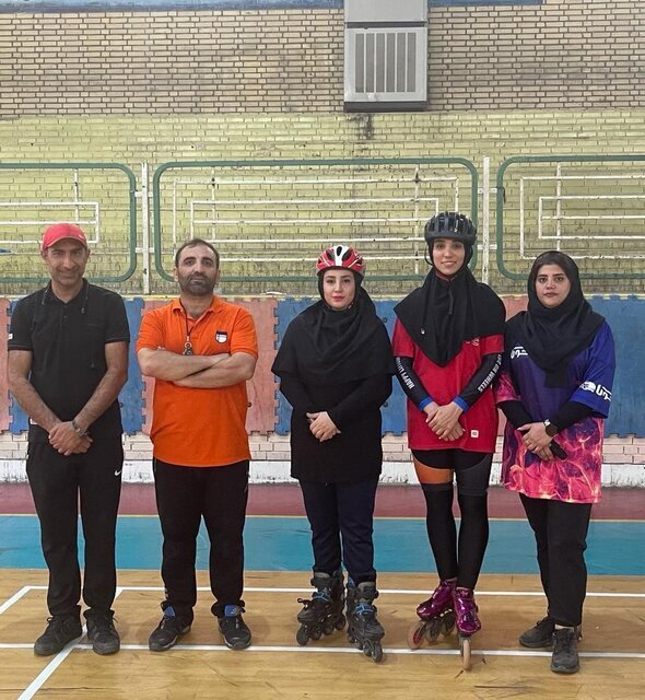حضور بانوان خوزستانی در مسابقت اسکیت رولبال زنان کشور