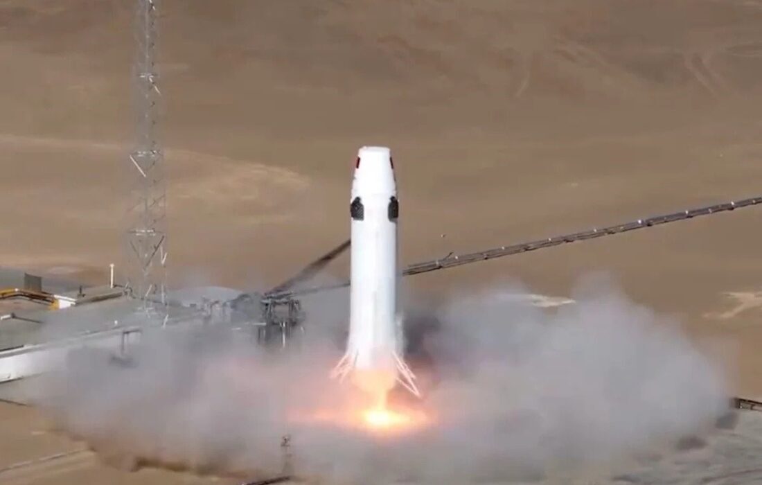 آزمایش موفق مرحله اول حامل چینی با قابلیت استفاده مجدد ( ویترین / منبع : دفتر همکاری فناوری ایران در پکن)