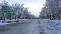 برف زمستانی به شکرانه برکت آسمان