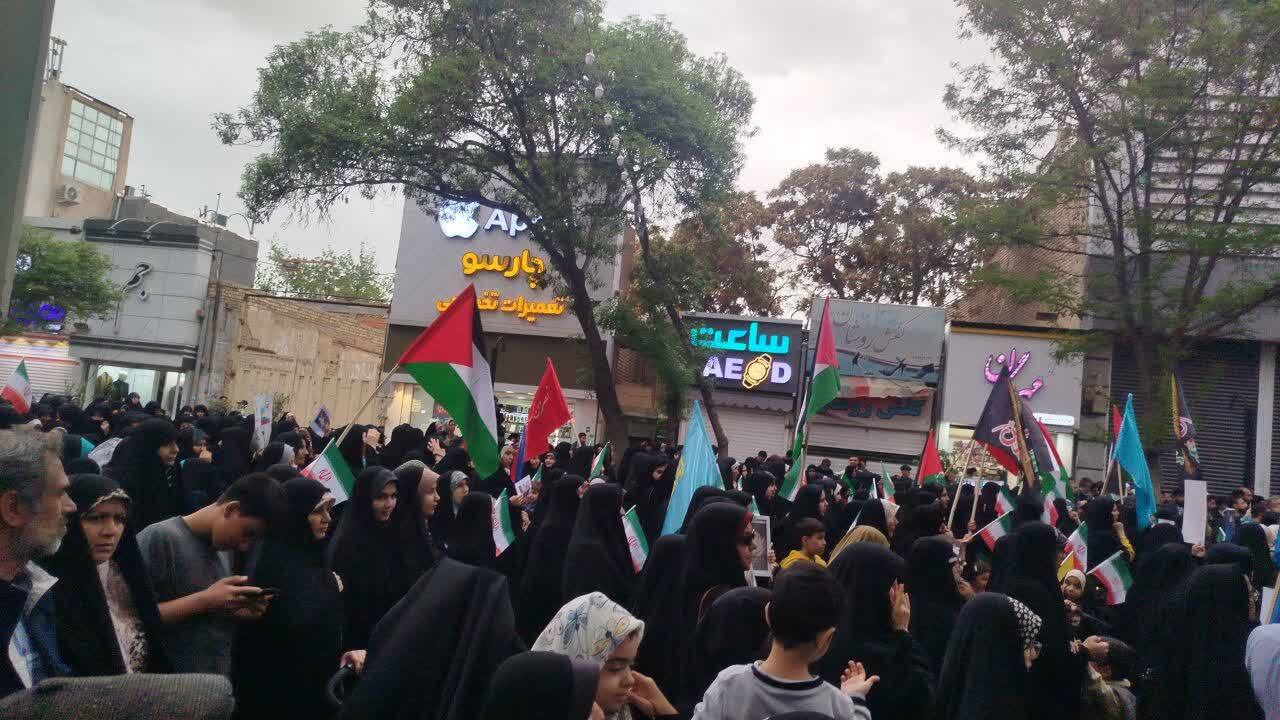 حمایت مردم بجنورد از مردم مظلوم غزه