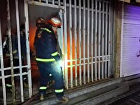 مهار شدن آتش‌سوزی بامداد امروز در پاساژ قائم همدان 