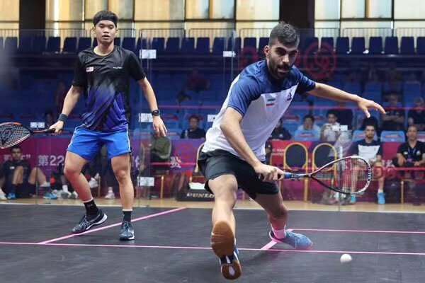 نماینده ایران در آستانه کسب نشان طلای اسکواش بین المللی قطر