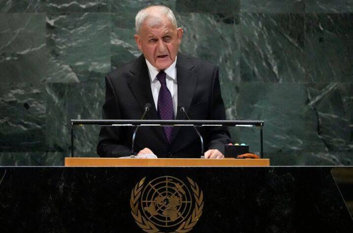 رئیس جمهور عراق: حوادث فلسطین لکه ننگی بر پیشانی بشریت است