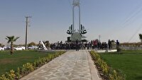 رونمایی از  نماد علی ولی الله در میدان ۱۱ آبان دستگرد