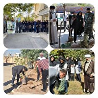 ‎غرس نهال به یاد شهدای کادر درمان و گرامیداشت روز پرستار