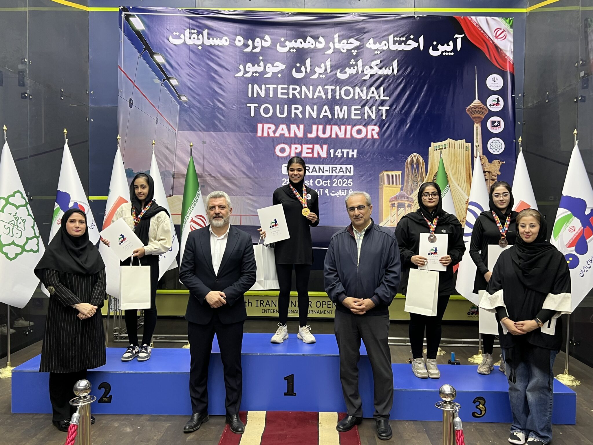 معرفی برترینهای مسابقات اسکواش دختران ایران جونیور معرفی برترینهای مسابقات اسکواش دختران ایران جونیور