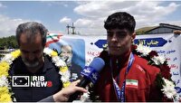 استقبال از ورزشکار مدال آور کردستانی در بازگشت از مسابقات آسیایی