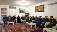 دیدار امام جمعه تبریز با خانواده شهید رحمتی