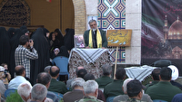 برگزاری اولین سالگرد شهید امیر محمد زمانی از شهدای مدافع امنیت مریانج در جنگ ۱۲ روزه