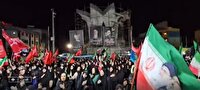 حضور و وحدت مردم شهرستان قدس در یکصد و نهمین شب پس از شهادت رهبر انقلاب