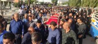 مراسم تشییع مادر شهید جعفرقلی بِش در یاسوج