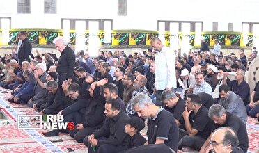 فریاد خونخواهی رهبر شهید انقلاب در مصلی نماز جمعه کیش