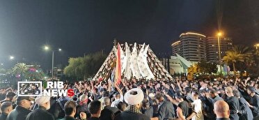ساکنان کیش سوگوار تاسوعای حسینی در صد و پانزدهمین شب از حماسه خیابان