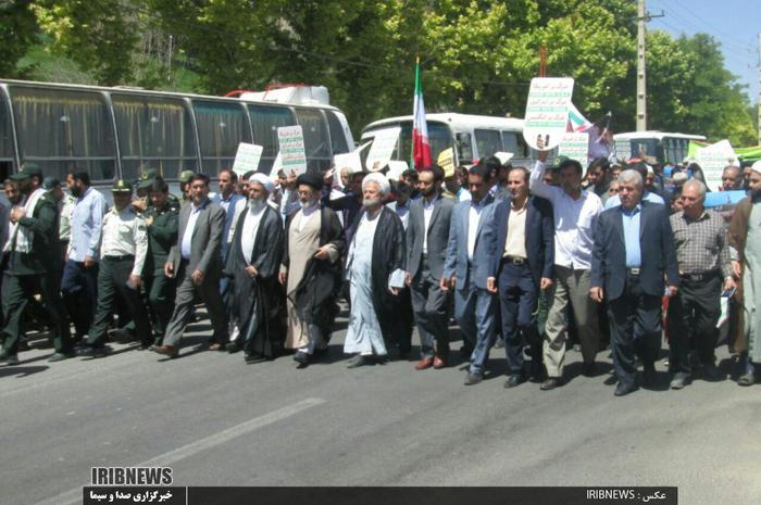
راهپیمایی مردم روزه دار  چگنی در روز جهانی قدس 
