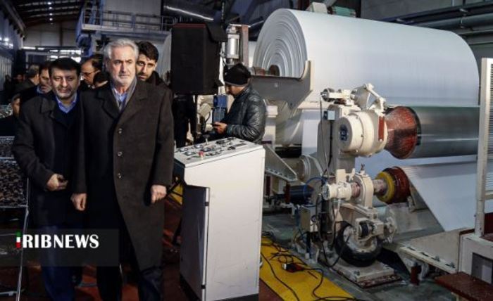 استاندار آذربایجان شرقی در کارخانه کاغذ سازی